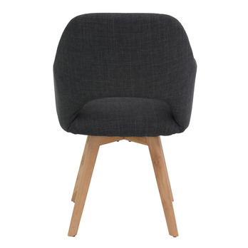 Jedálenská stolička STADE S antracitová/prírodná 2