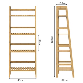 Regál STANDING 1 bambus 4