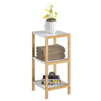 Regál  STANDING 2 bambus/biela 3