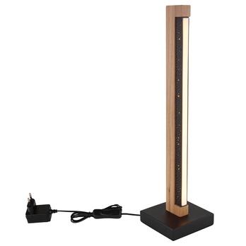 Stolná LED lampa STARLA čierna/prírodná 3