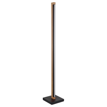 Stojacia LED lampa STARLA čierna/prírodná 2