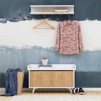 Predsieňová zostava STATO dub/biela 1