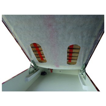 Polohovacia váľanda STEFI hnedá/viacfarebná, 90x200 cm 2