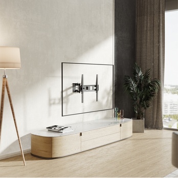 Výsuvný držiak na TV STELL SHO 4600 čierny kov, polohovateľný, 32"-55" 1