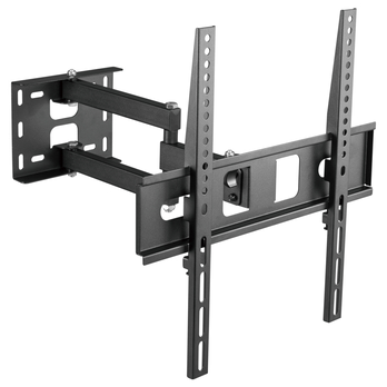 Výsuvný držiak na TV STELL SHO 4600 čierny kov, polohovateľný, 32"-55" 3