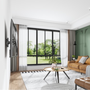 Výsuvný držiak na TV STELL SHO 4600 čierny kov, polohovateľný, 32"-55" 8