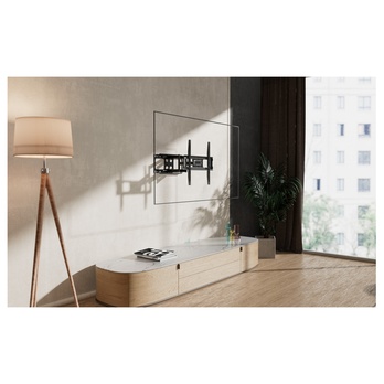 Výsuvný držiak na TV  STELL SHO 5610 čierny kov, polohovateľný, 32"-70" 1