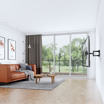 Výsuvný držiak na TV  STELL SHO 5610 čierny kov, polohovateľný, 32"-70" 6