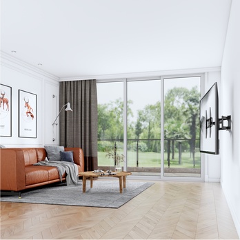 Výsuvný držiak na TV  STELL SHO 5610 čierny kov, polohovateľný, 32"-70" 7