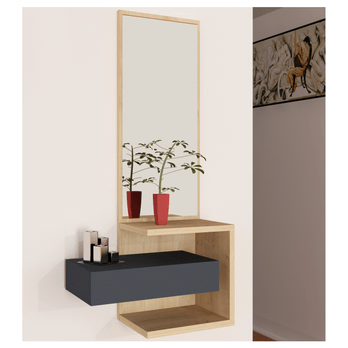 Predsieňová zostava STELLA dub/sivá 1