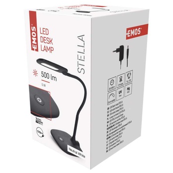 Stolná LED lampa STELLA čierna 5