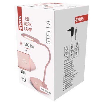Stolná LED lampa STELLA ružová 4