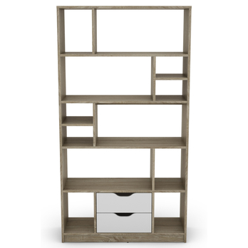 Knihovna STEN 1 dub sonoma/biela 2