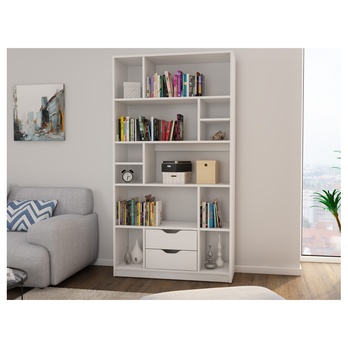 Knihovna STEN 1 biela 1