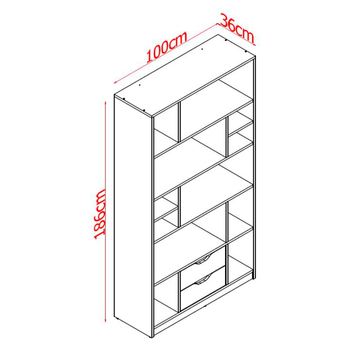 Knihovna STEN 1 biela 4