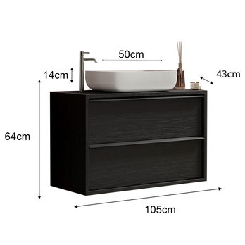 Umývadlová skrinka STILL 2 čierna 3