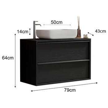 Umývadlová skrinka STILL 2 čierna 1