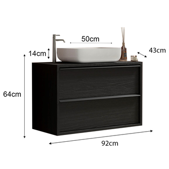 Umývadlová skrinka STILL 3 čierna 1