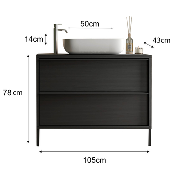 Umývadlová skrinka STILL 4 čierna 8