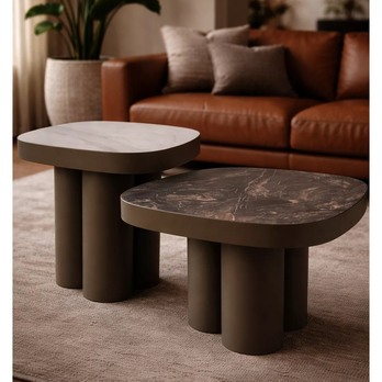 Konferenčný stolík STILLO biela/medená, šírka 48 cm 6