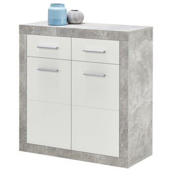 Komoda STONE 5 betón/biela 4