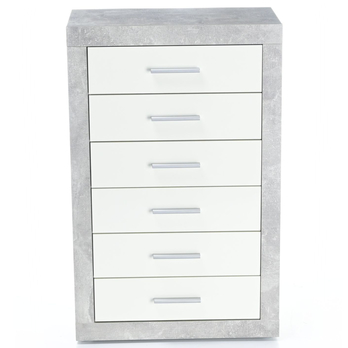 Komoda STONE 6 betón/biela 3