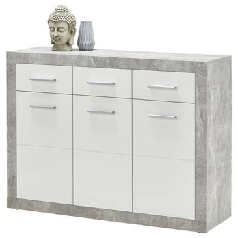 Komoda STONE 7 betón/biela 4