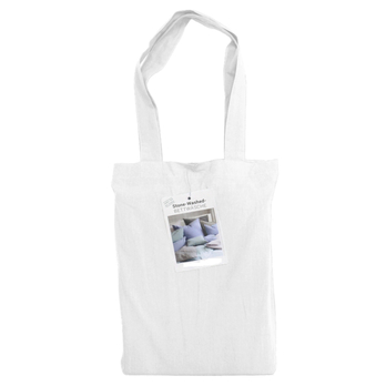 Posteľná bielizeň STONEWASHED biela, 2 ks 80x80 a 200x200 cm 2