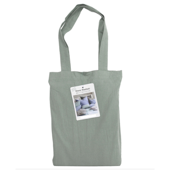 Posteľná bielizeň STONEWASHED olivová, 2 ks 80x80 a 200x200 cm 3