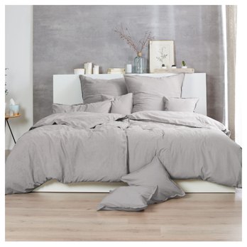 Posteľná bielizeň STONEWASHED sivá, 70x90 a 140x200 cm 1