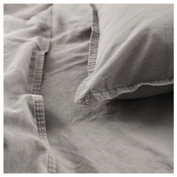 Posteľná bielizeň STONEWASHED sivá, 70x90 a 140x200 cm 3