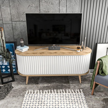 TV komoda STOR dub oud/biela 5