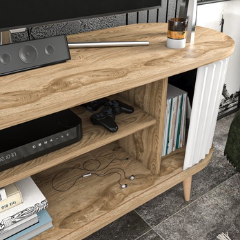 TV komoda STOR dub oud/biela 9