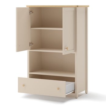 Komoda STORY pieskovo béžová/dub vincenza, šírka 85 cm 3