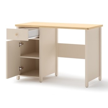 Stôl STORY pieskovo béžová/dub vincenza, šírka 110 cm 3