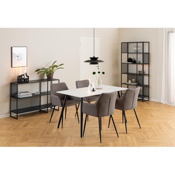 Knižnica STRINGTON 2 čierna/matná čierna 1