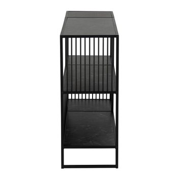 Knižnica STRINGTON 2 čierna/matná čierna 3