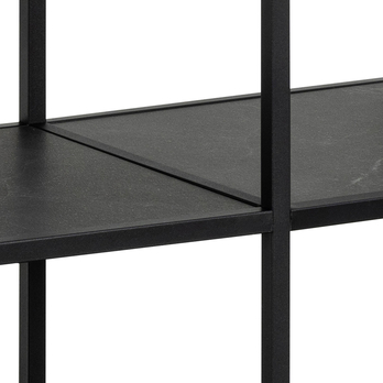 Knižnica STRINGTON 2 čierna/matná čierna 4