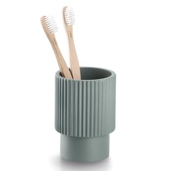 Téglik na zubné kefky STRIPES zelená 2