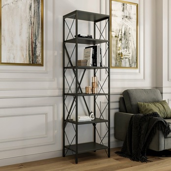 Regál SUADIYE antracitová 2