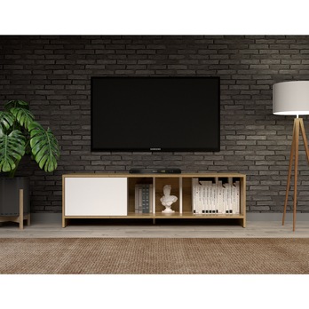 TV stolík SUE dub wotan/biela 4