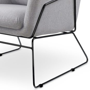 Kreslo SUFT sivá/čierna 1