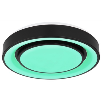 Stropné LED RGB svietidlo SULLY čierna/opál 10