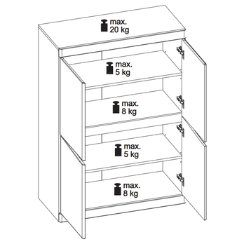 Komoda SUMMER 31 dub sanremo 2