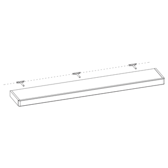 Nástenná polica SUMMER 61 dub sanremo 2