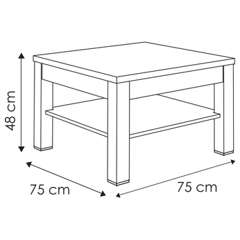 Konferenčný stolík SUMMER 71 dub sanremo 3