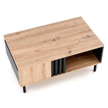 Konferenčný stolík SUNAO dub artisan/čierna 2