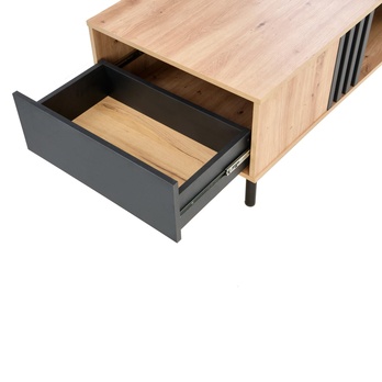 Konferenčný stolík SUNAO dub artisan/čierna 6