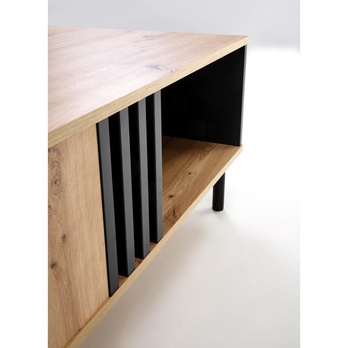 Konferenčný stolík SUNAO dub artisan/čierna 7