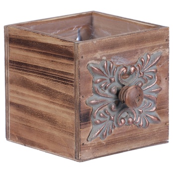 Obal na kvetináč ŠUPLÍK drevo, šírka 12 cm 1